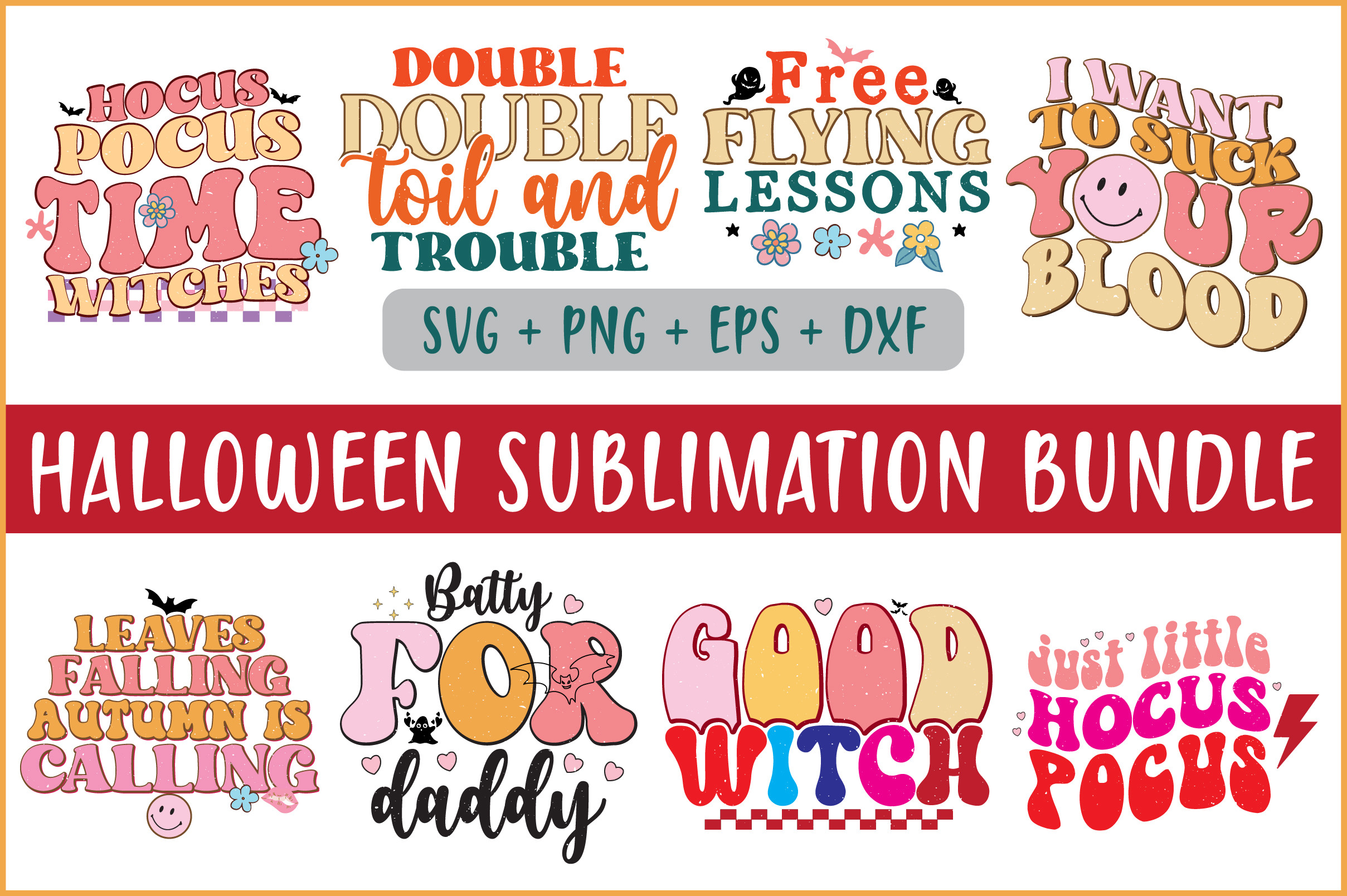 Halloween Sublimation Bundle Graphic by designmaster · Creative Fabrica