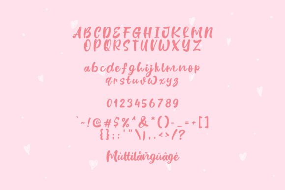 Love Meadow Font PNG with transparent background - Preview 4