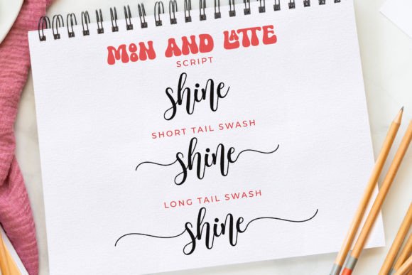 Moon and Latte Font PNG with transparent background - Preview 1
