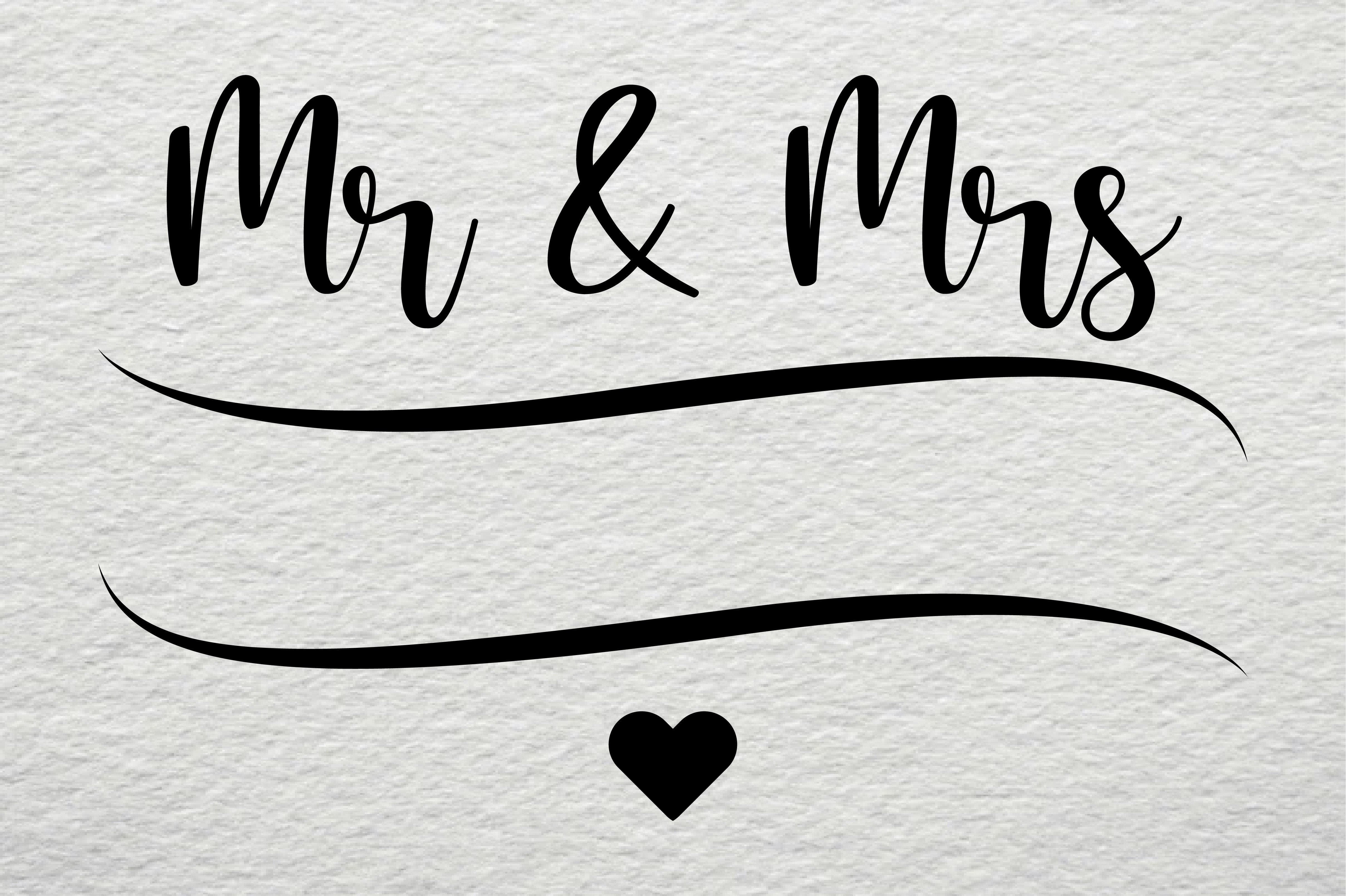 Mr & Mrs Wedding Monogram Frames