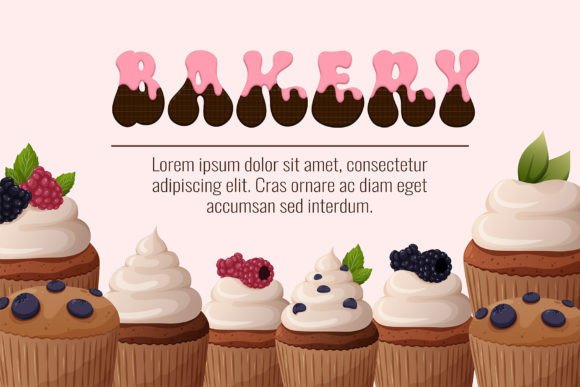 Pinky Cookie Font PNG with transparent background - Preview 5