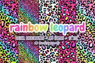 Rainbow Leopard Pattern Backgrounds Graphic by huedesigngoods ...