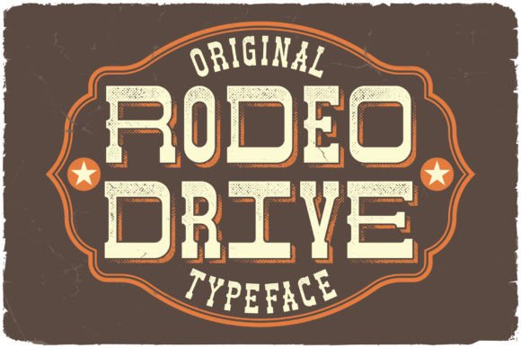 Rodeo Drive Font PNG with transparent background - Preview 3
