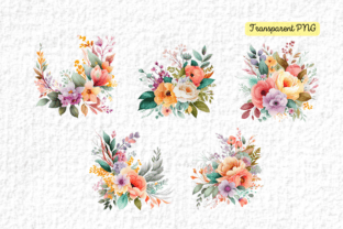 Spring Flowers Watercolor Clipart Graphic by FOLV · Creative Fabrica