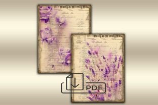 Vintage Junk Journal Ephemera Graphic by CraftArtStory · Creative Fabrica