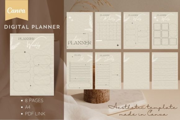 Aesthetic Digital Planner for Canva