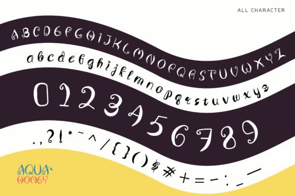 Aqua Honey Font - Preview 2