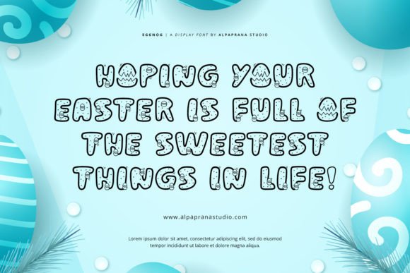 Eggnog Font - Preview 1
