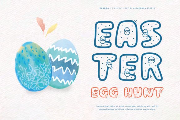 Eggnog Font - Preview 2