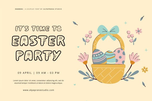 Eggnog Font - Preview 3