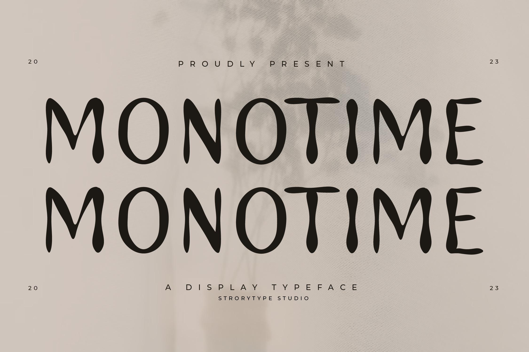 Monotime Font by Storytype Studio preview