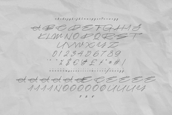 Pontgraph Font PNG with transparent background - Preview 4