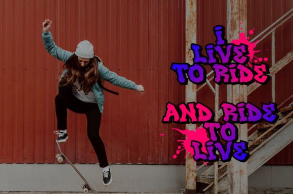 Road Vanders Font PNG with transparent background - Preview 4