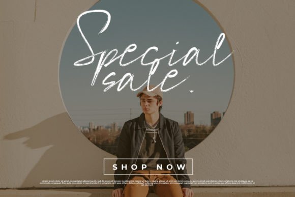 Signotera Brush Font PNG with transparent background - Preview 1