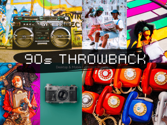 10- 90s Throwback Lightroom Presets Grafik Aktionen & Voreinstellungen Von The Digital Candy Shop