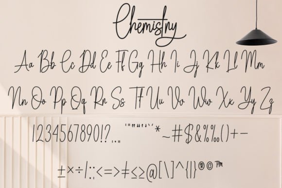 Chemistry Font - Preview 6
