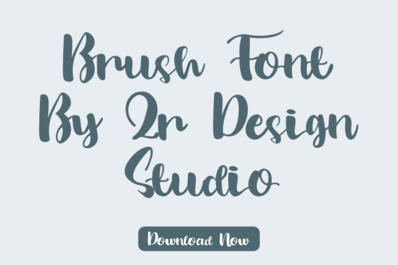 Flower Brushes Font - Preview 4