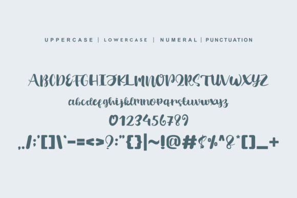 Flower Brushes Font - Preview 6