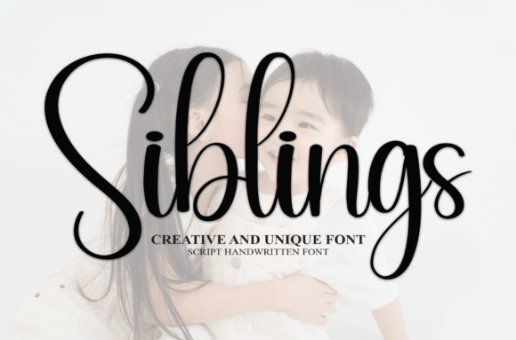 Siblings Skript-Schriftarten Schriftart Von william jhordy