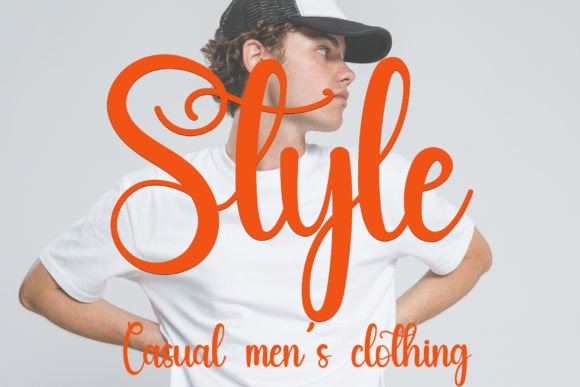 Sloping Font PNG with transparent background - Preview 2