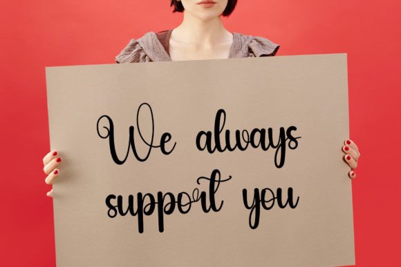 Sloping Font PNG with transparent background - Preview 4