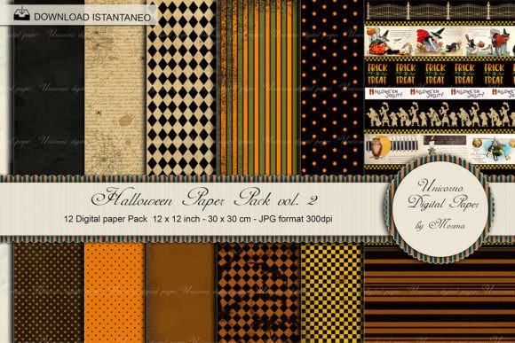 HALLOWEEN PAPER PACK 2 -SCRAPBOOK 12X12