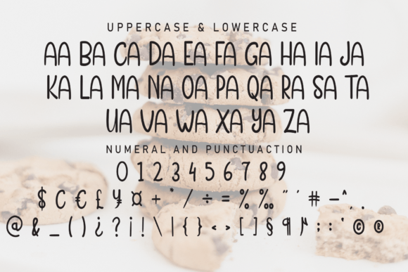 Home Cake Font PNG with transparent background - Preview 4