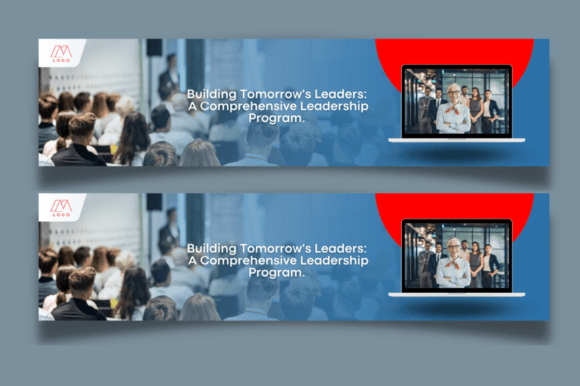 Professional LinkedIn cover page design for Canva