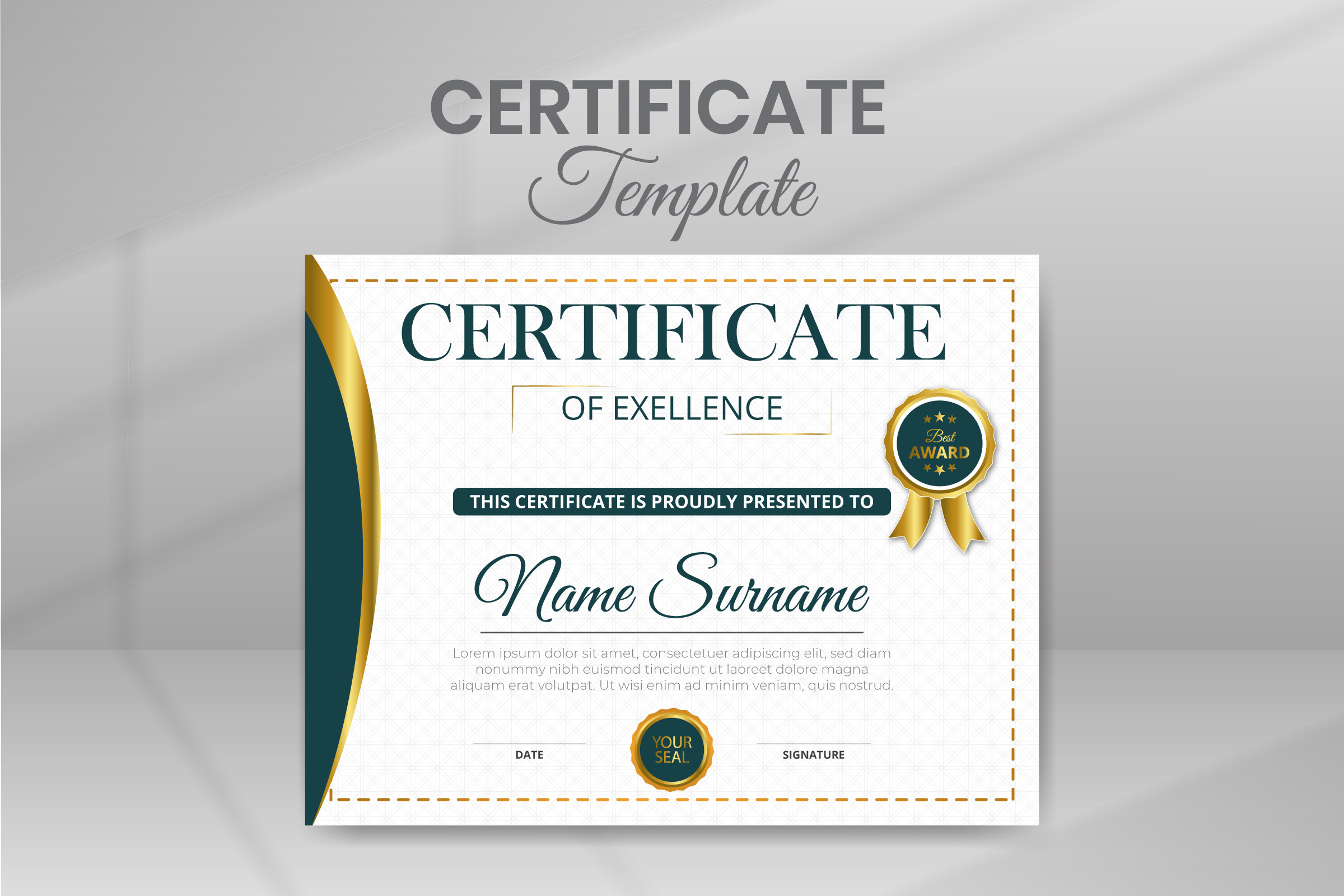 Modern Certificate Graphic by VMSIT · Creative Fabrica