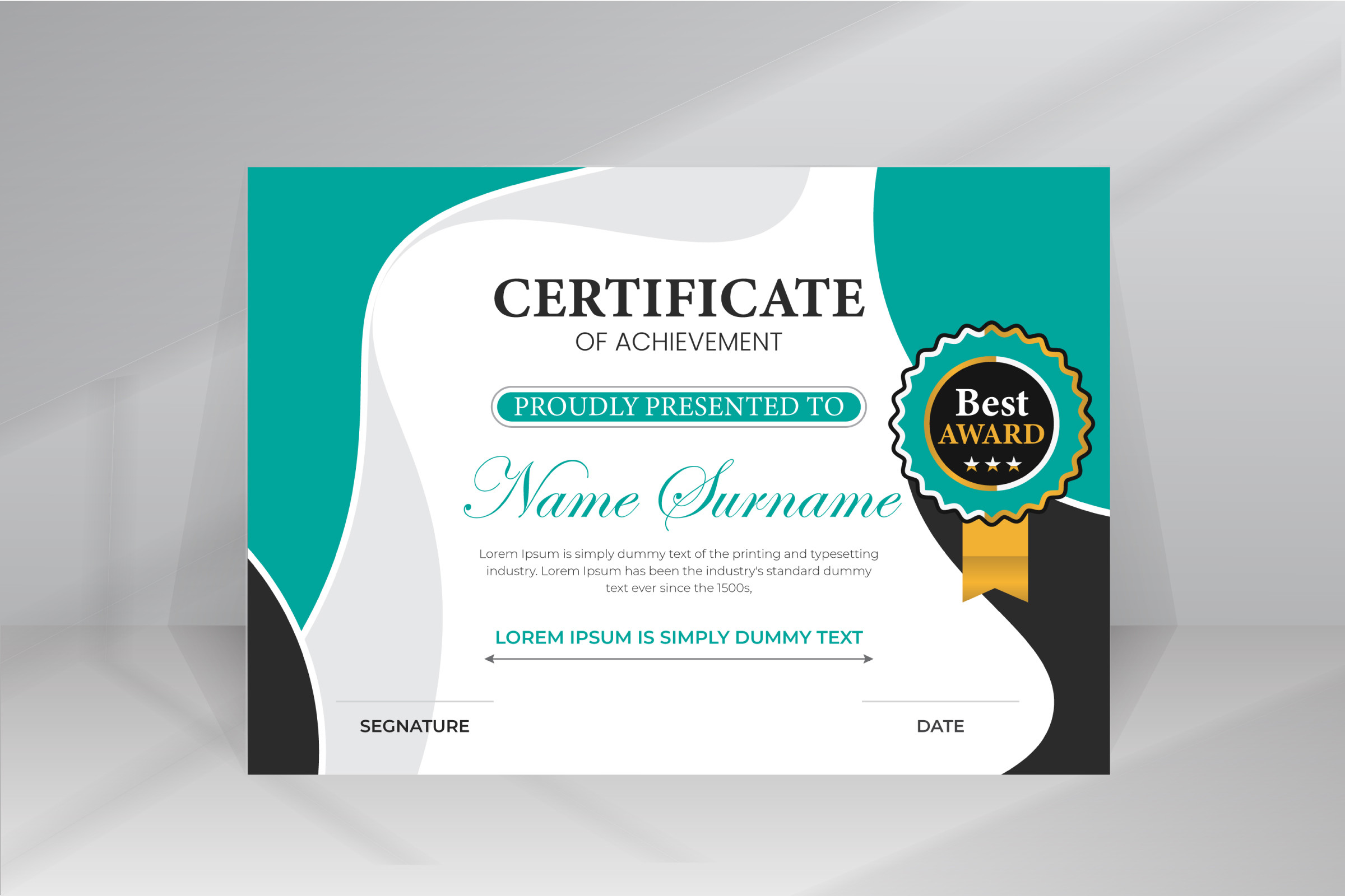 Modern Certificate Graphic by VMSIT · Creative Fabrica