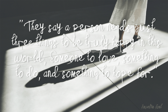 Anjellin Script Font - Preview 3