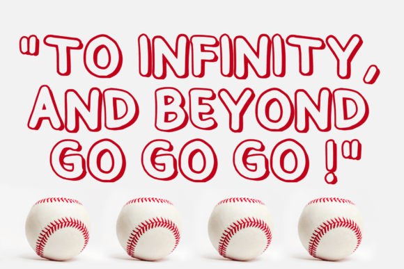 Baseball Baby Font - Preview 1