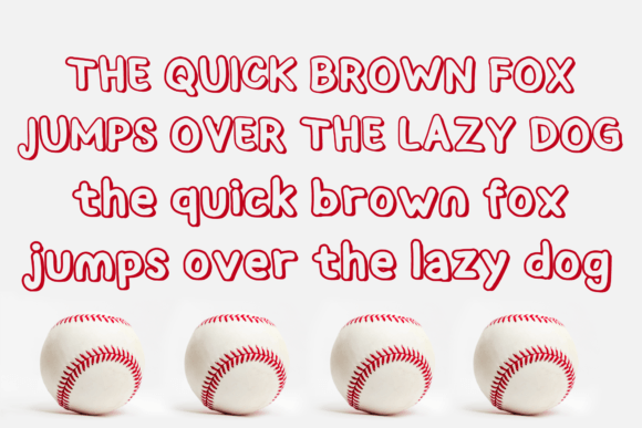 Baseball Baby Font - Preview 3