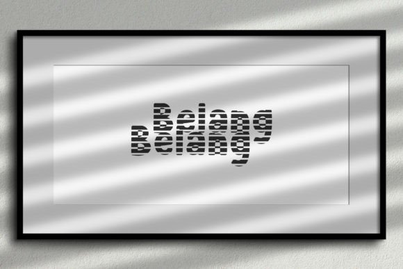 Belang Belang Font PNG with transparent background - Preview 1
