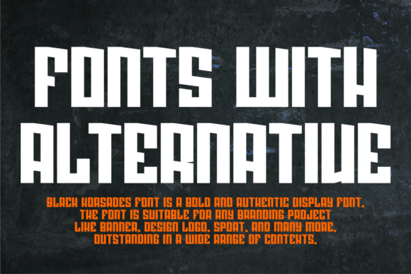 Black Horsades Font - Preview 2