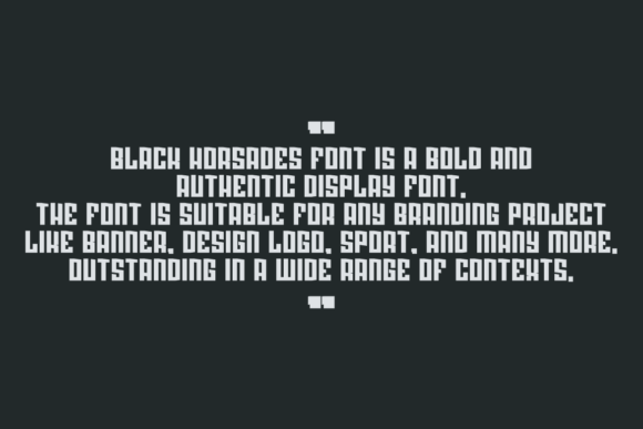 Black Horsades Font - Preview 4