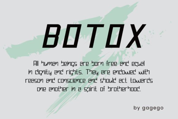 Botox Font - Preview 1