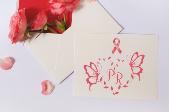 Butterfly Couple Monogram Font PNG with transparent background - Preview 1