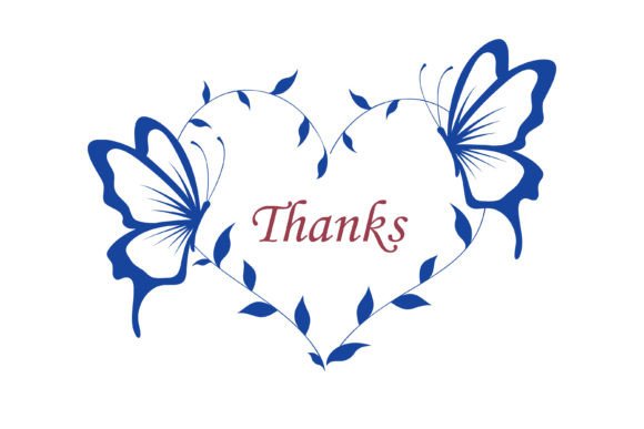 Butterfly Couple Monogram Font PNG with transparent background - Preview 5