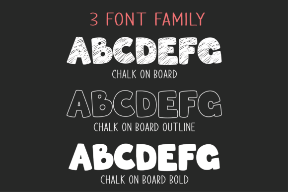 Chalk on Board Font - Preview 1