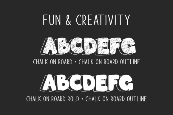 Chalk on Board Font - Preview 2