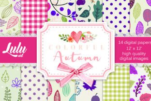 Colorful Autumn Papers Graphic by luludesignart · Creative Fabrica