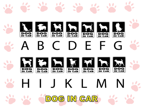 Dog in Car Font - Preview 1