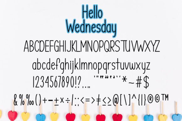 Hello Wednesday Font - Preview 4