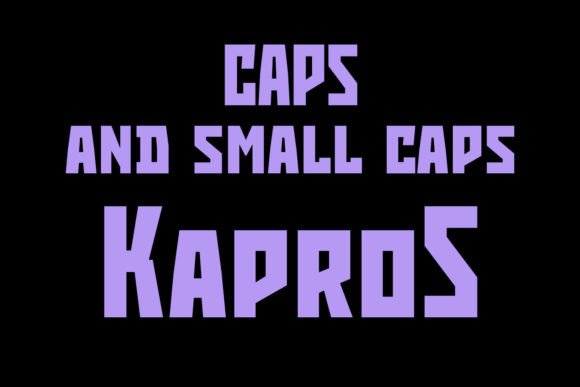 Kapros Font PNG with transparent background - Preview 3