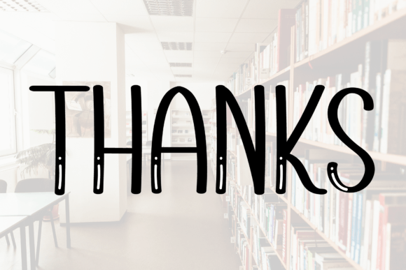 Library School Font PNG with transparent background - Preview 6