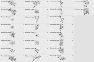 Procreate Floral Blossom Stamp Brushes Graphic by DreanArtDesign ...