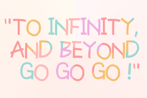 Rainbow Mama Font PNG with transparent background - Preview 1