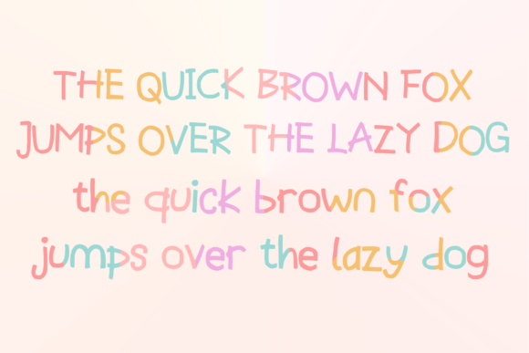 Rainbow Mama Font PNG with transparent background - Preview 3