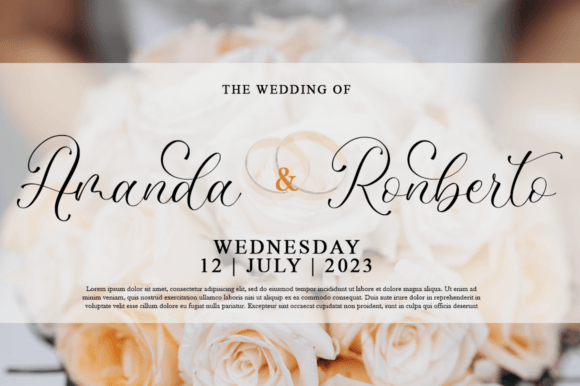 Renadevia Font PNG with transparent background - Preview 1